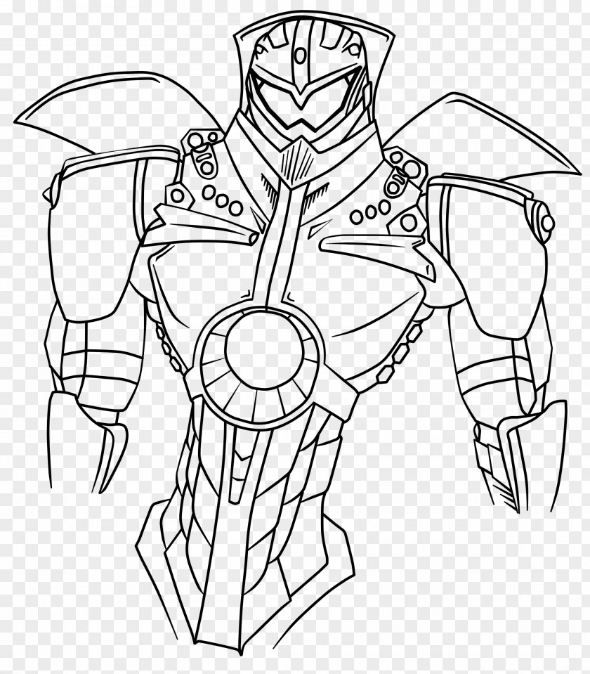 Pacific Rim Line Art Drawing YouTube Gipsy Danger PNG