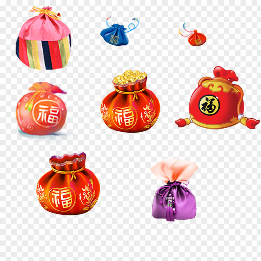 Bag Purse Fukubukuro Handbag Chinese New Year PNG