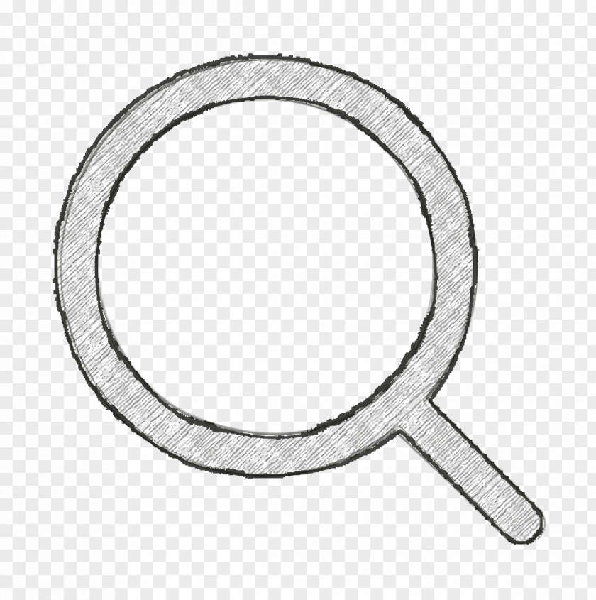 Bold SEO And Marketing Outline Icon Magnifying Glass Search PNG
