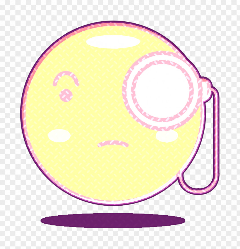 Magenta Pink Face Icon Monocle With PNG