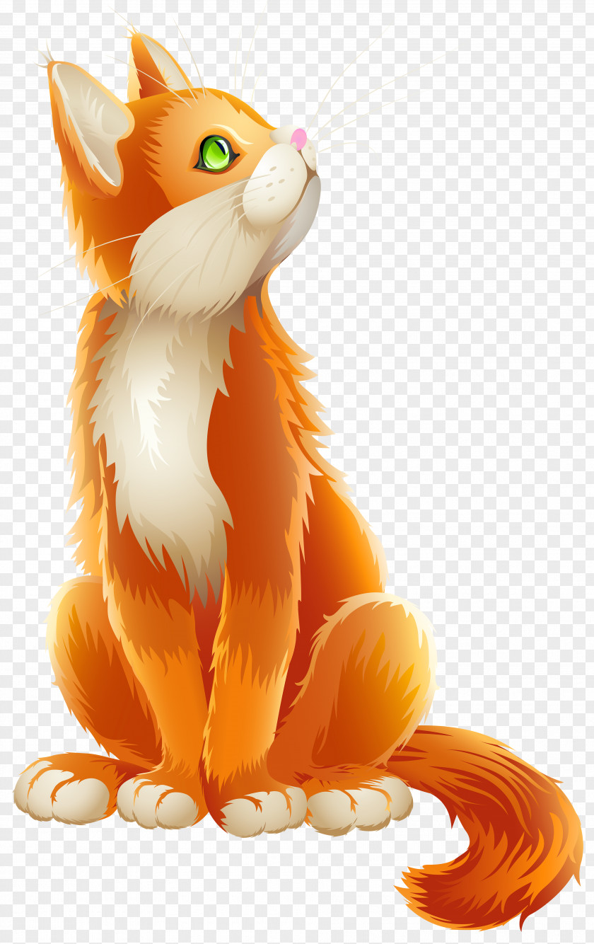 Orange Cat Cartoon Transparent Clip Art Image Mad Marketing Kitten PNG