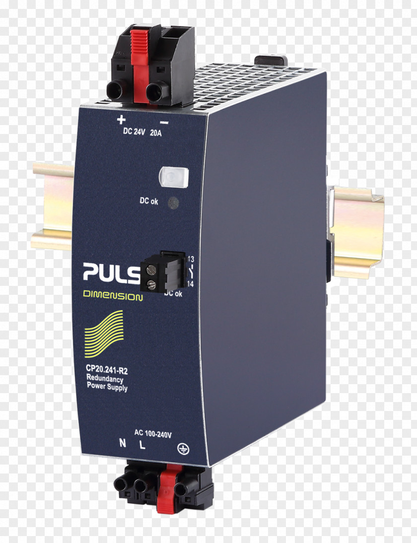 Puls 2 Power Supply Unit Converters DIN Rail Electric Electronic Component PNG