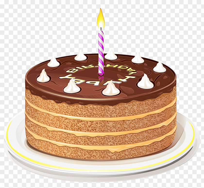Sugar Cake Candle Cartoon Birthday PNG