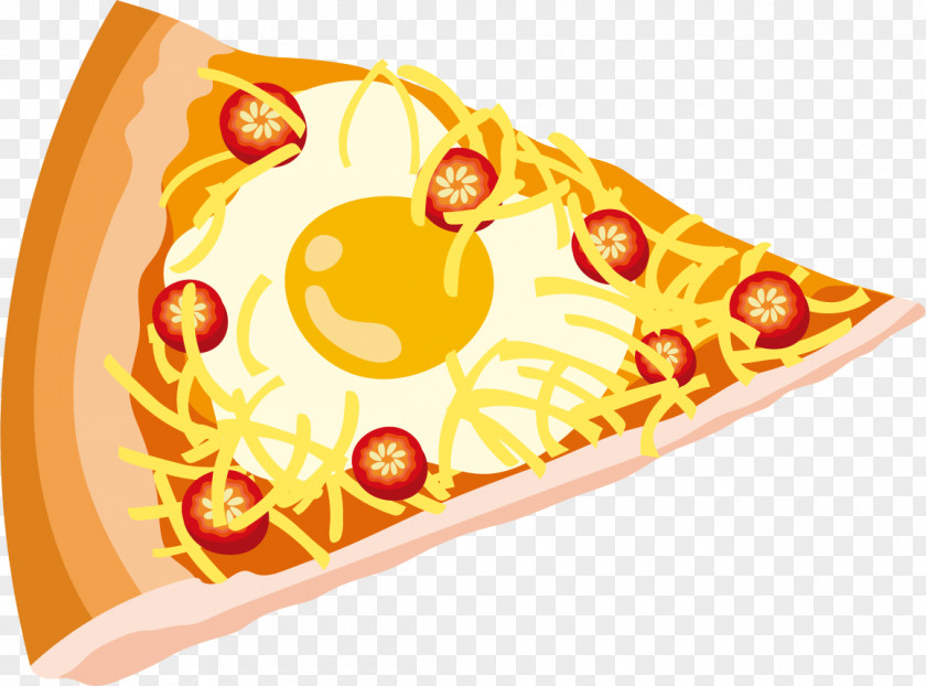 Vector Pizza Cheese Omelette Fried Egg PNG
