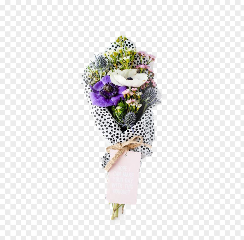 A Fresh Bouquet Of Flowers Paper Flower Gift Wrapping PNG