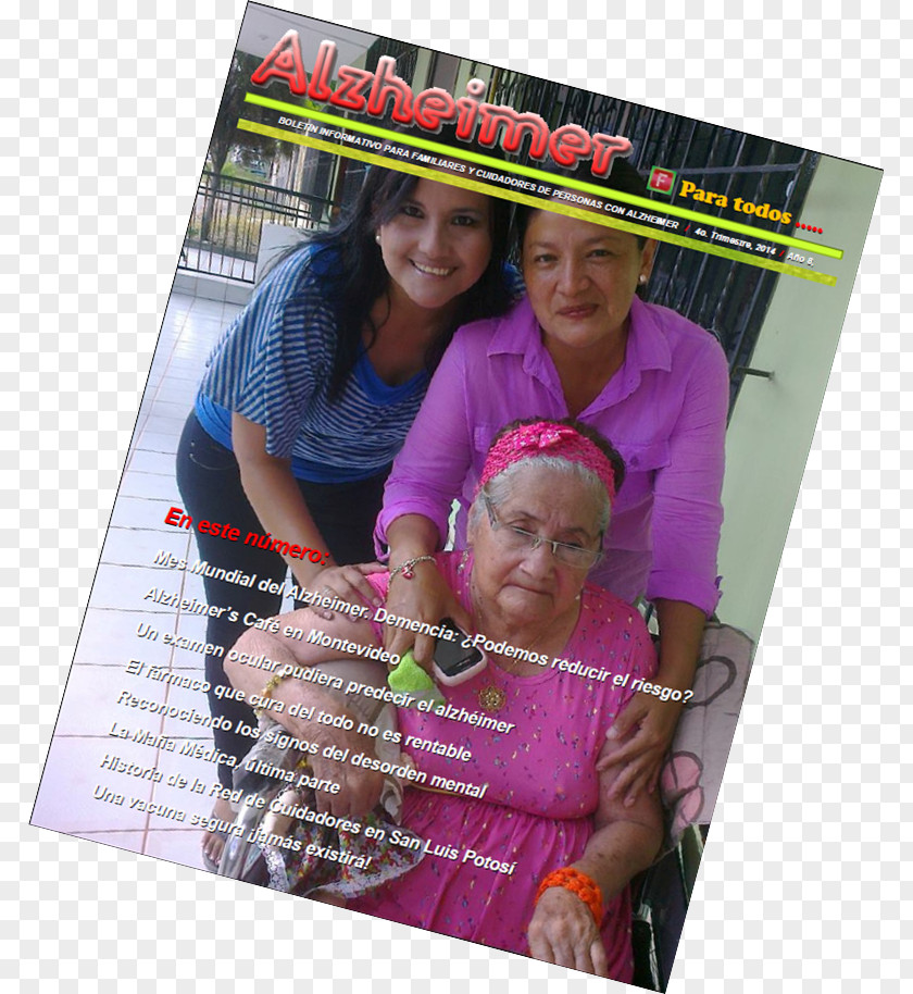 Alzheimer's Pink M Magazine Calendar RTV PNG