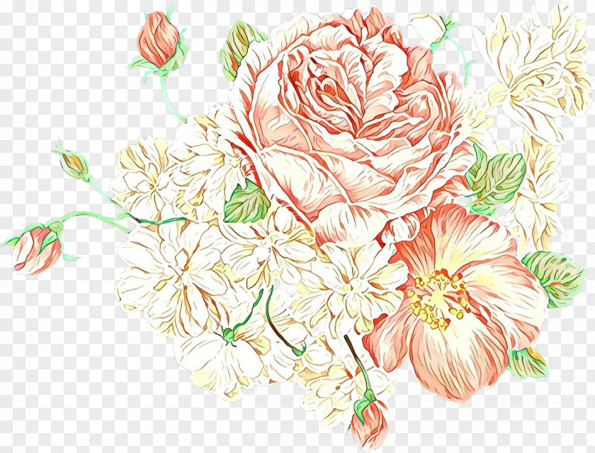 Floristry Rose Family Bouquet Of Flowers Drawing PNG