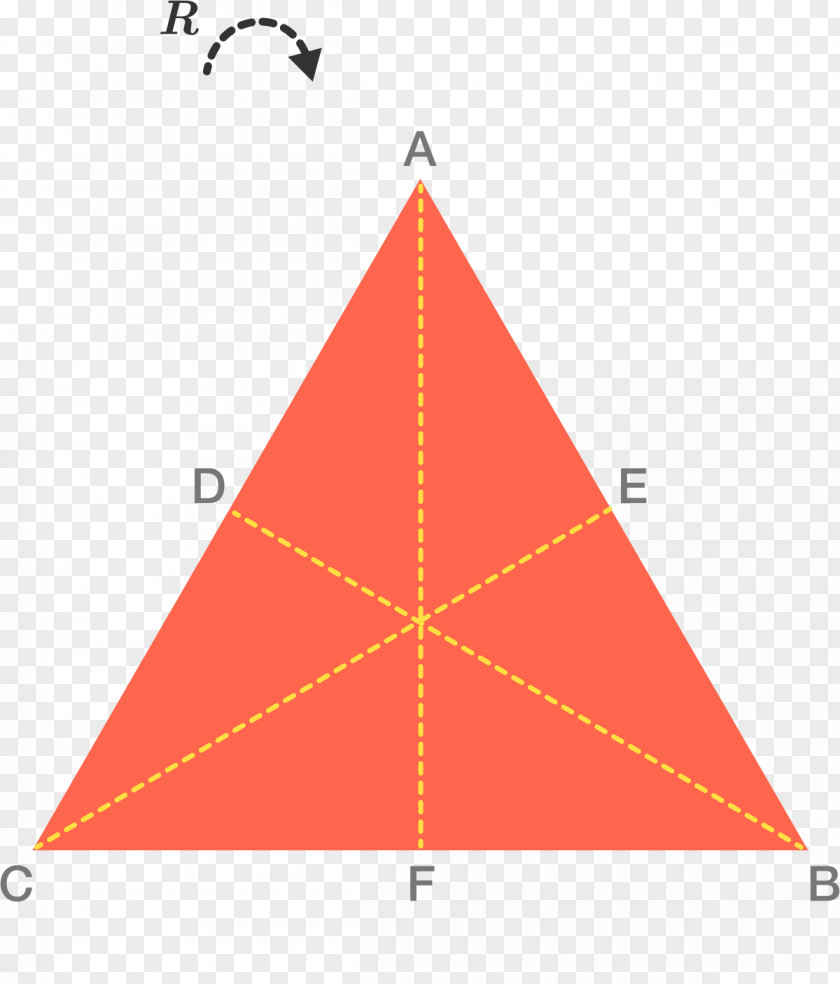 Reflection Symmetry Triangle Point Diagram PNG