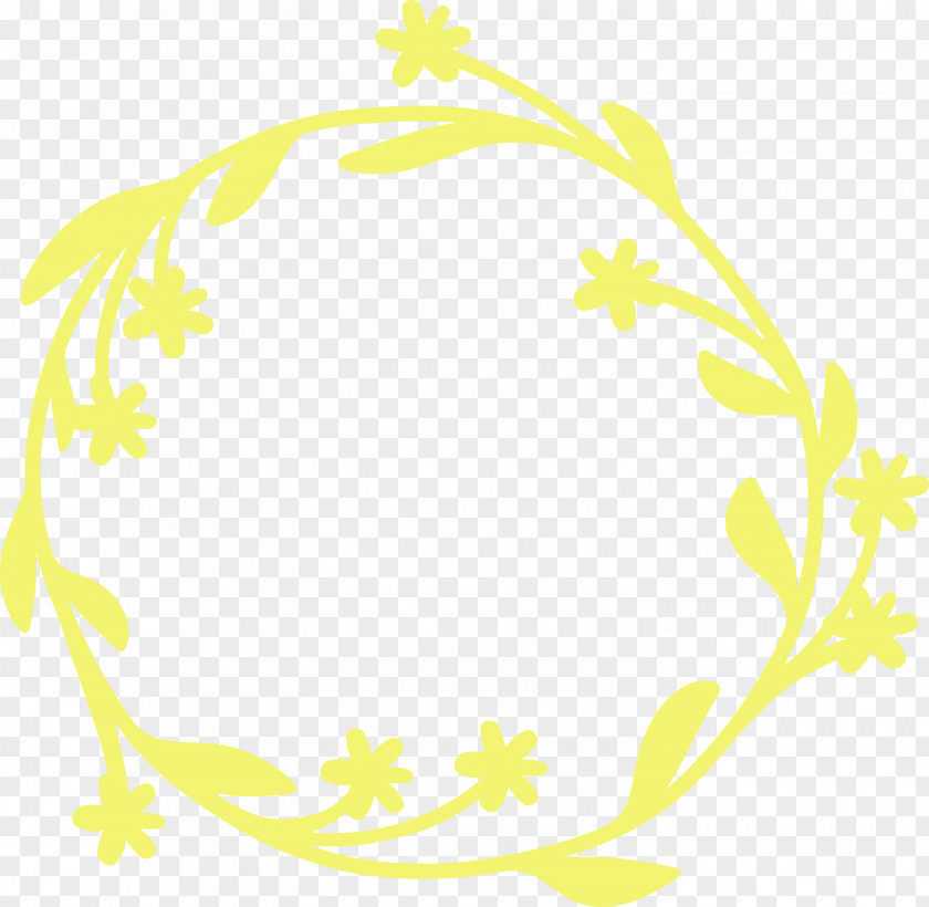Yellow Circle Oval PNG