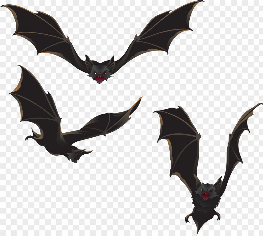 Bat Halloween Horror Vector Clip Art PNG
