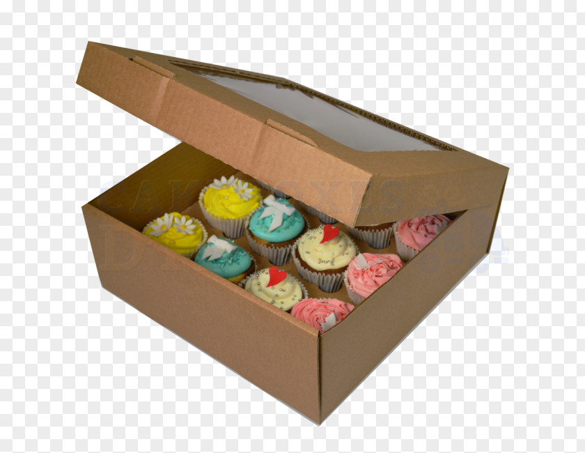 Box Window Twelve Cupcakes Carton PNG