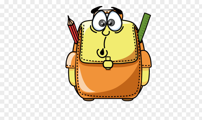 Cute Cartoon Bags Drawing Icon PNG