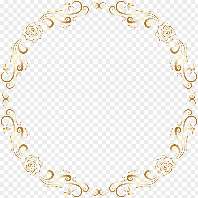 Round Deco Border Frame Transparent Clip Art The Circle New York City Point Plane PNG