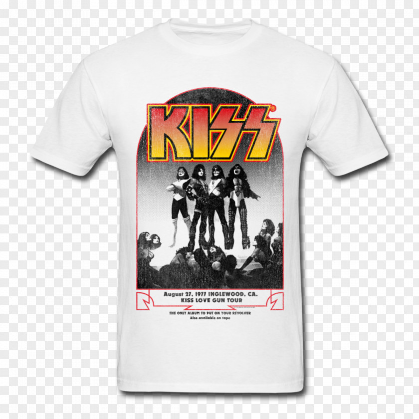 T-shirt Love Gun Tour Kiss Clothing PNG