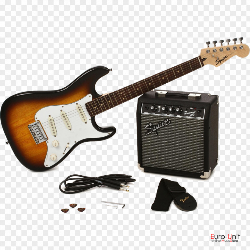 Bass Guitar Electric Amplifier Fender Stratocaster Squier Deluxe Hot Rails PNG