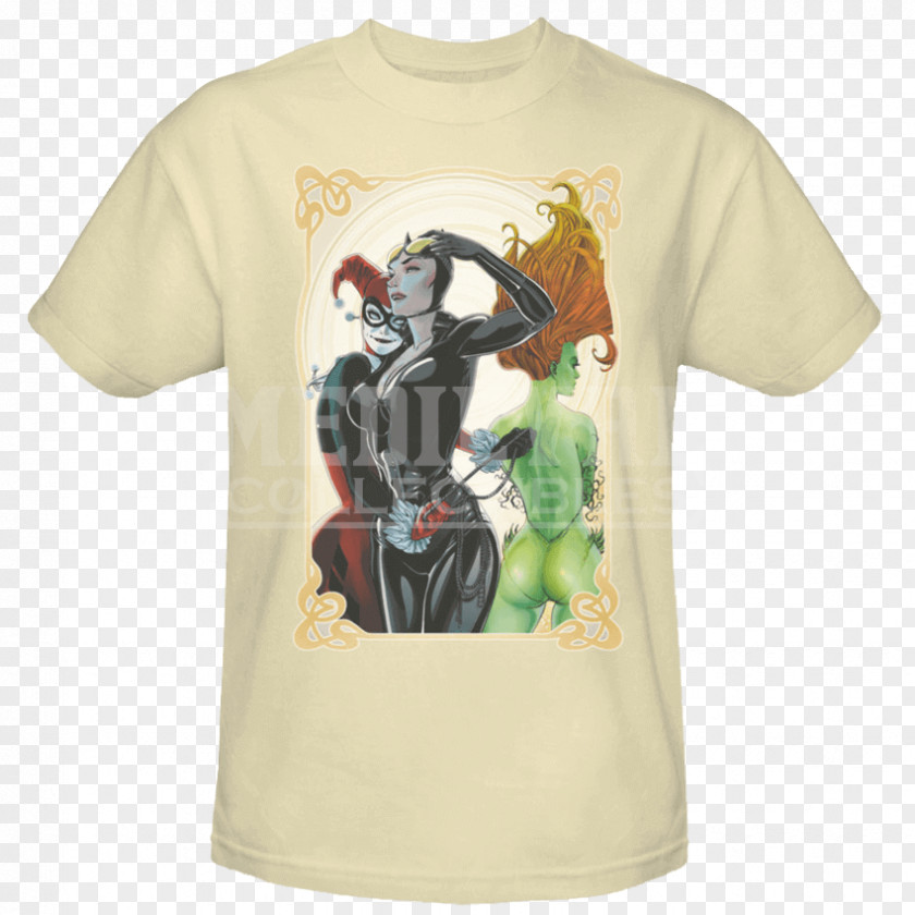 T-shirt Poison Ivy Sleeve Gotham City Sirens Slim-fit Pants PNG