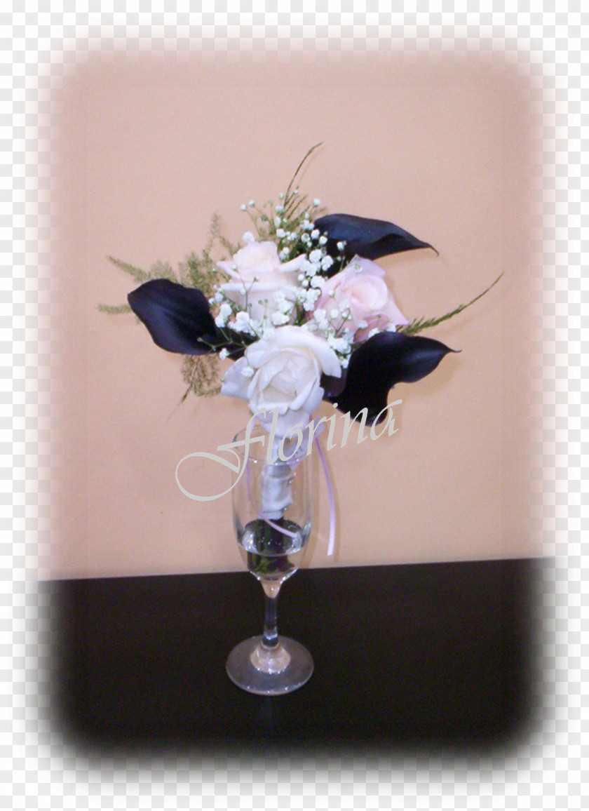 Vase Floral Design Wine Glass Cut Flowers PNG