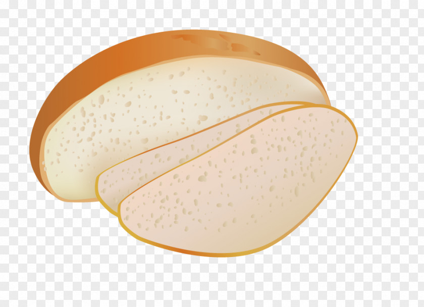 Vector Pure White Bread Sliced Bakery Food PNG