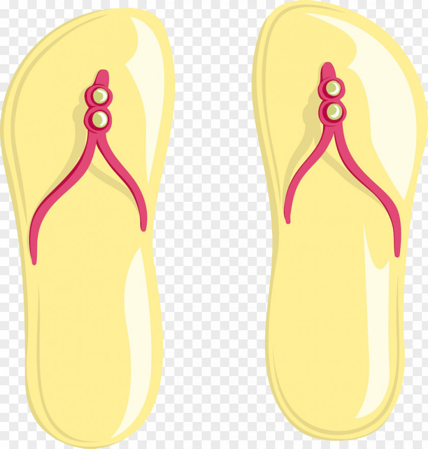 A Cool Summer Slipper Flip-flops Gratis PNG