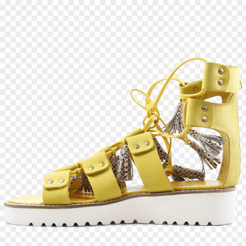 Golden Glow Sandal Yellow Footwear Shoe Beige PNG