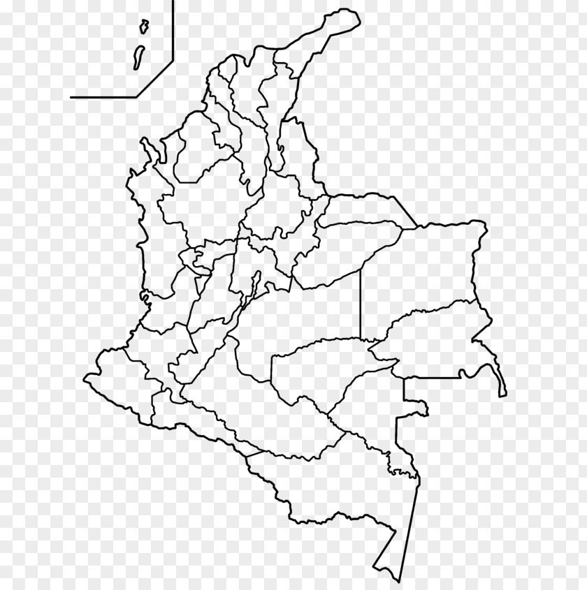 Map Departments Of Colombia La Guajira Department Bolívar Blank PNG