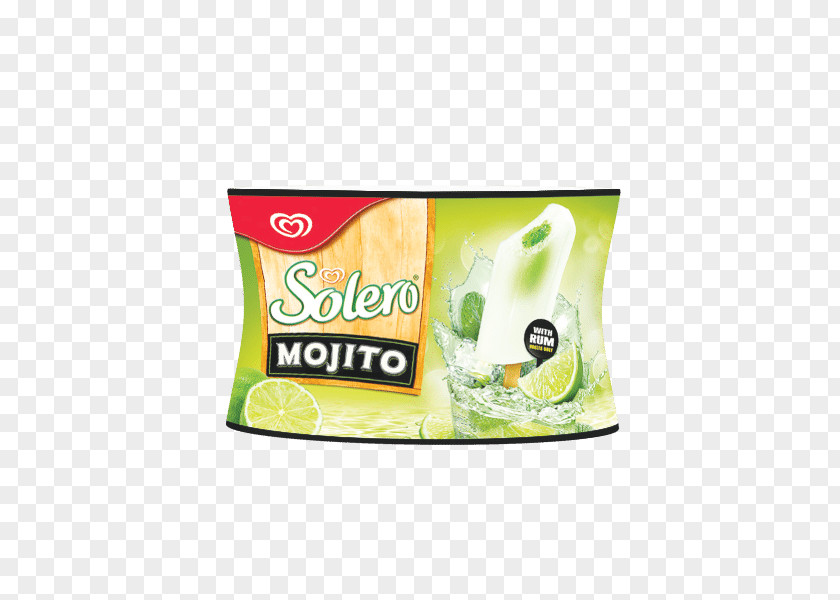 Mojito Solero Ice Cream Pop Flavor PNG