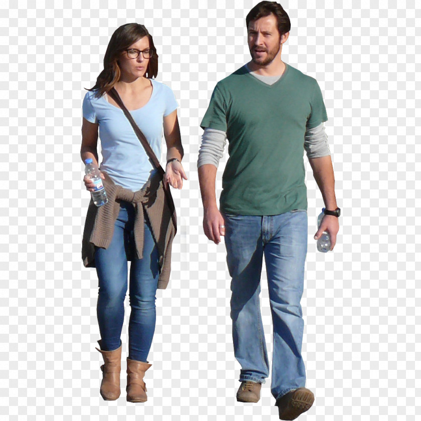 Walking People Visualization Architectural Rendering PNG