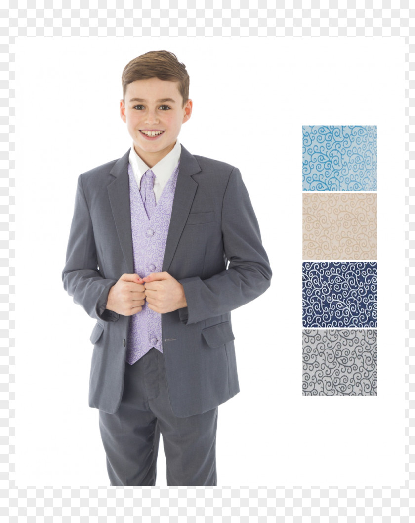 Boys Suit Button Formal Wear Jacket Dress Shirt PNG