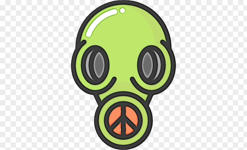 Green Gas Mask Personal Protective Equipment Yellow PNG