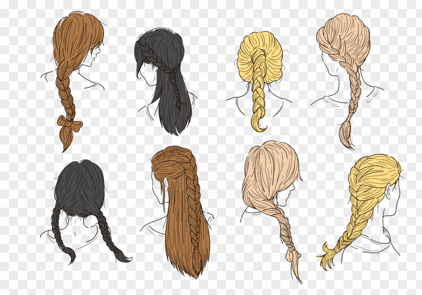 Hair Long Braid Hairstyle PNG