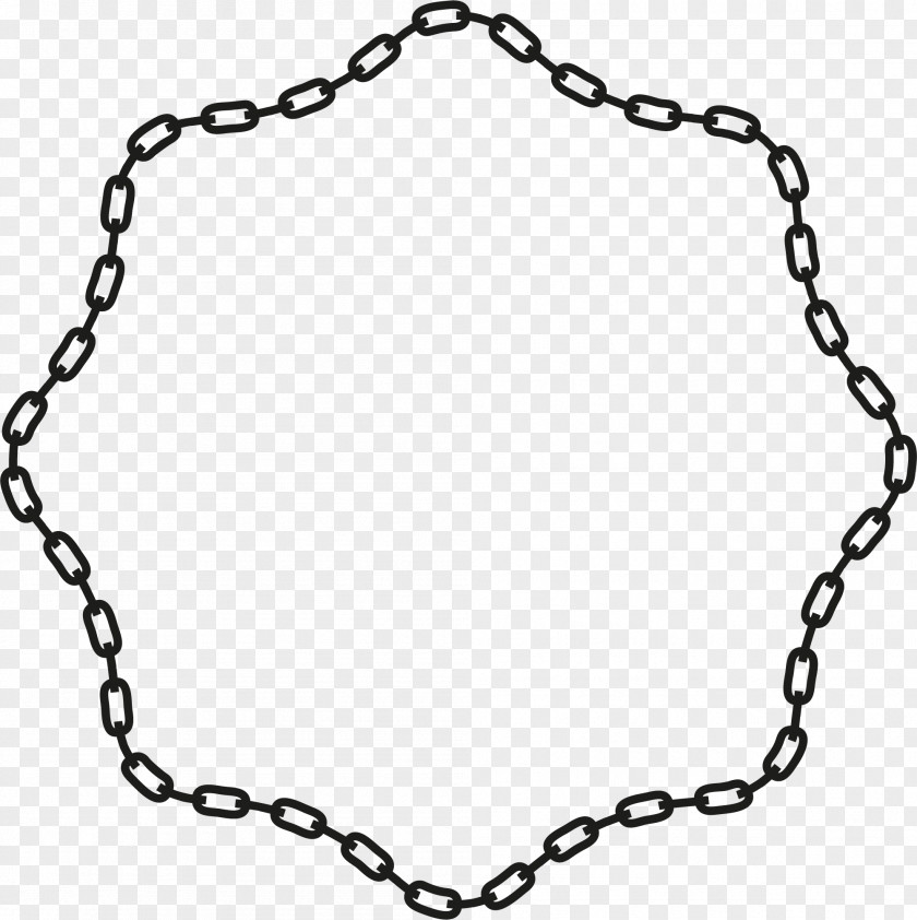 Hand Painted Black Rope Circle Chain Royalty-free Clip Art PNG
