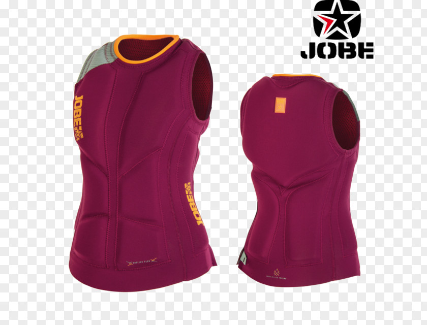 Jacket Gilets Waistcoat Jobe Water Sports Sleeveless Shirt PNG