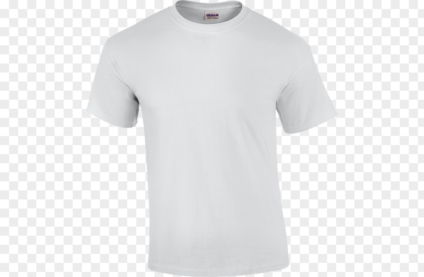 Kaos Polos T-shirt Gildan Activewear White Fruit Of The Loom PNG