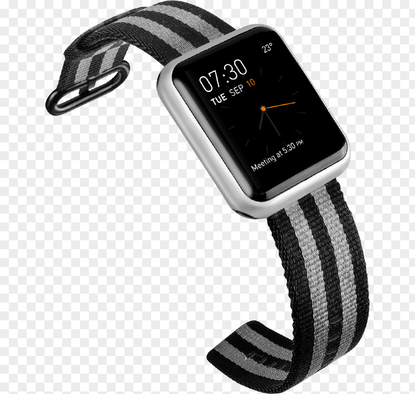 Striped Material Watch Strap Electronics PNG
