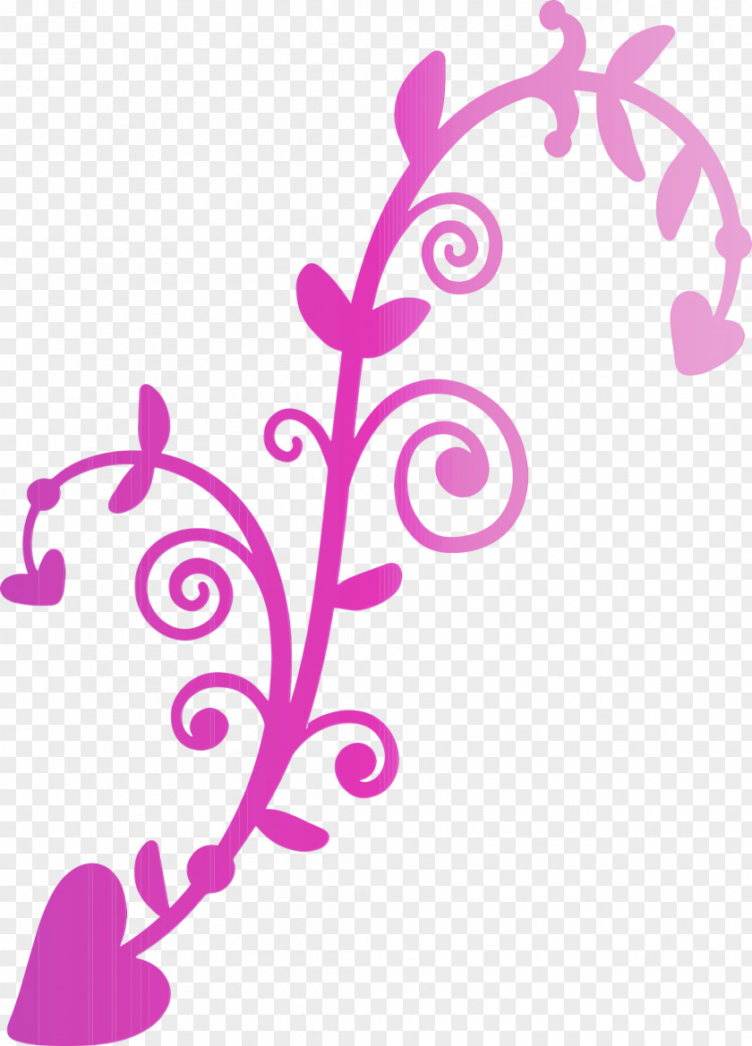 Violet Pink Magenta Plant Ornament PNG