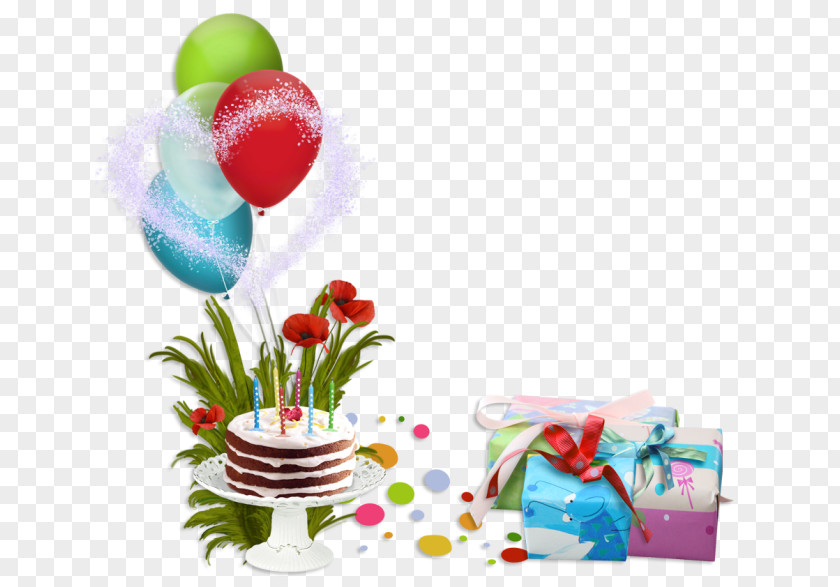 Birthday Decorative Elements Cake Happy To You Party PNG