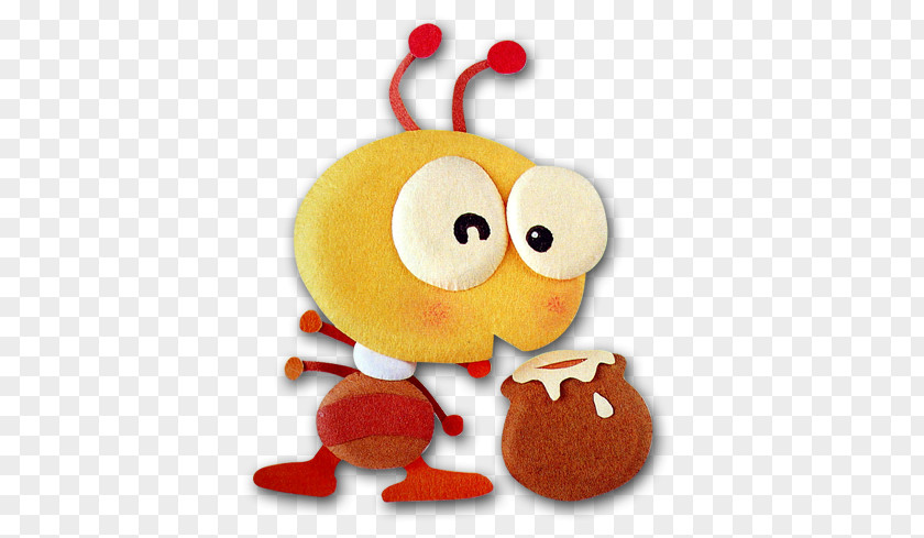 Cartoon Ants Bee Stuffed Toy PNG
