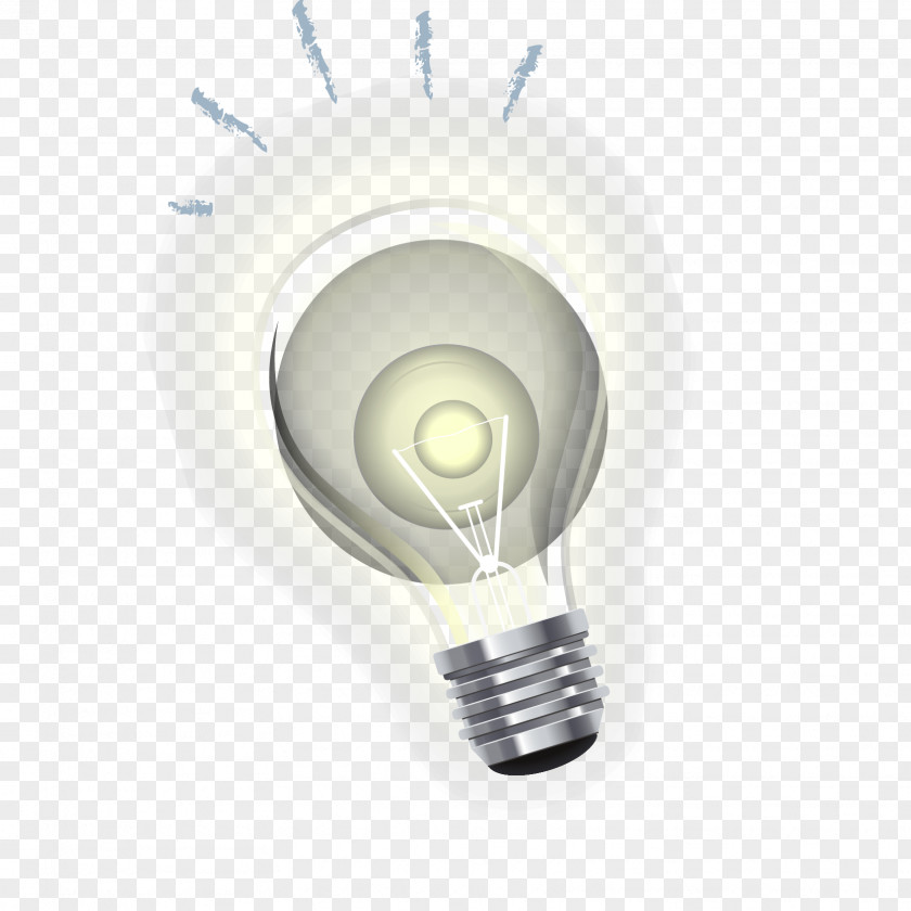 Hand Painted Light Bulb Material Incandescent PNG