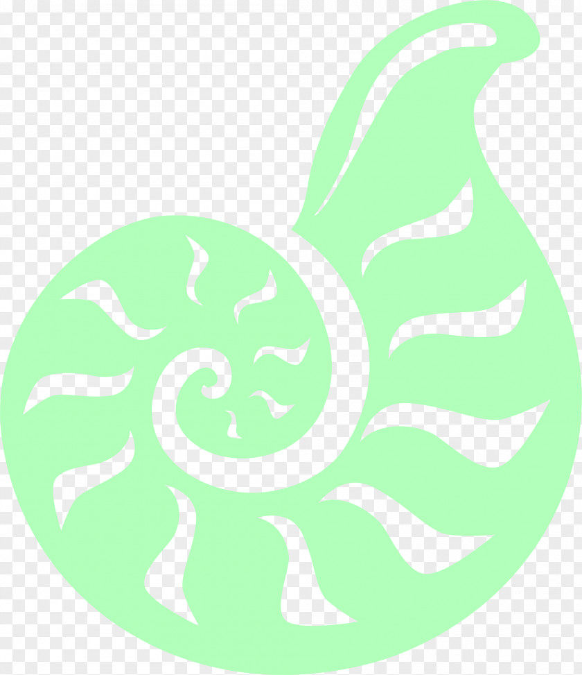 Small Fresh Green Conch Area Clip Art PNG