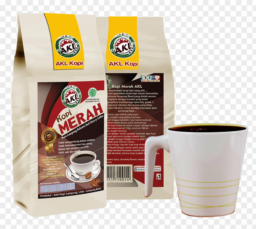 Specialty Coffee Instant White Ahli Kopi Lampung (Kopi AKL Coffee) Caffeine PNG