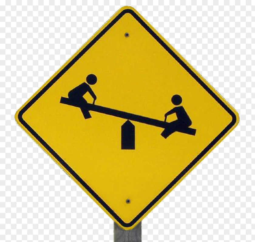 Teeter Totter Images Playground Warning Sign Traffic Child PNG