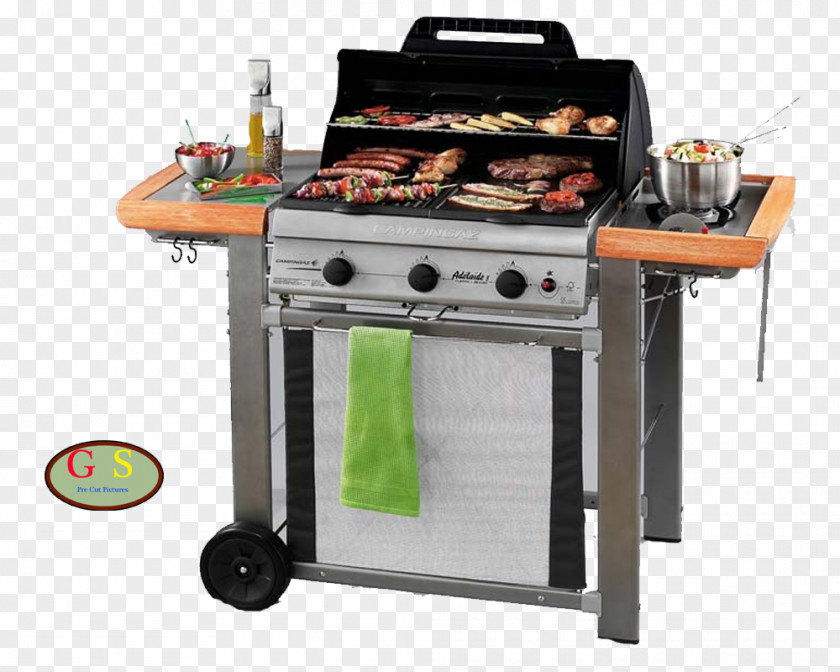 Barbecue Campingaz Adélaïde 3 Woody L Barbacoa Weber-Stephen Products PNG