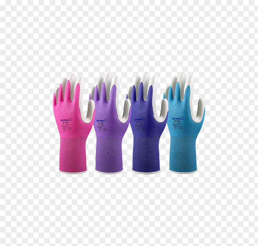 GARDENING GLOVES Blue Glove Purple Disposable Pink PNG