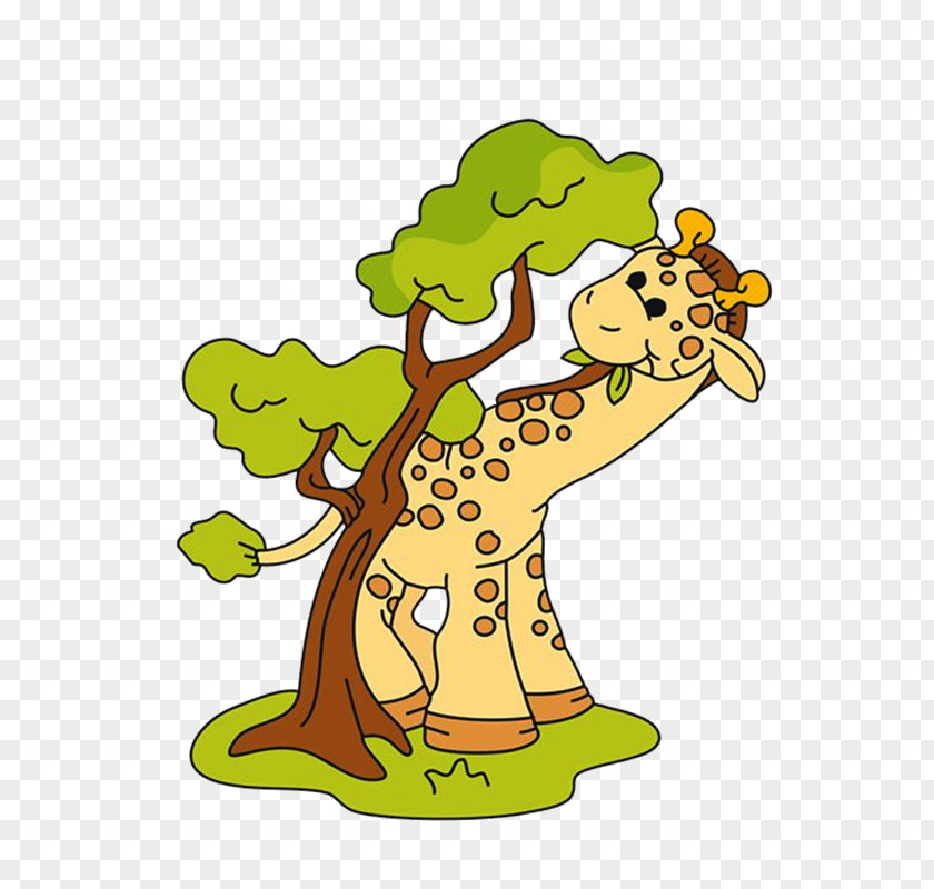 Jirafa Northern Giraffe Cartoon Clip Art PNG
