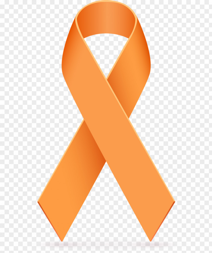MS Awareness Cliparts Ribbon Orange Leukemia Cancer PNG