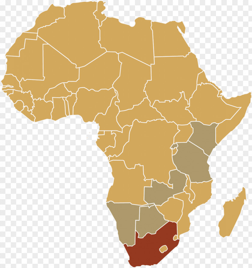 Nelson Mandela Africa Vector Map PNG