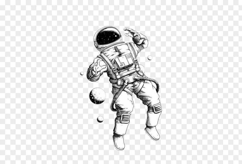 Astronaut Drawing Art Space Suit PNG