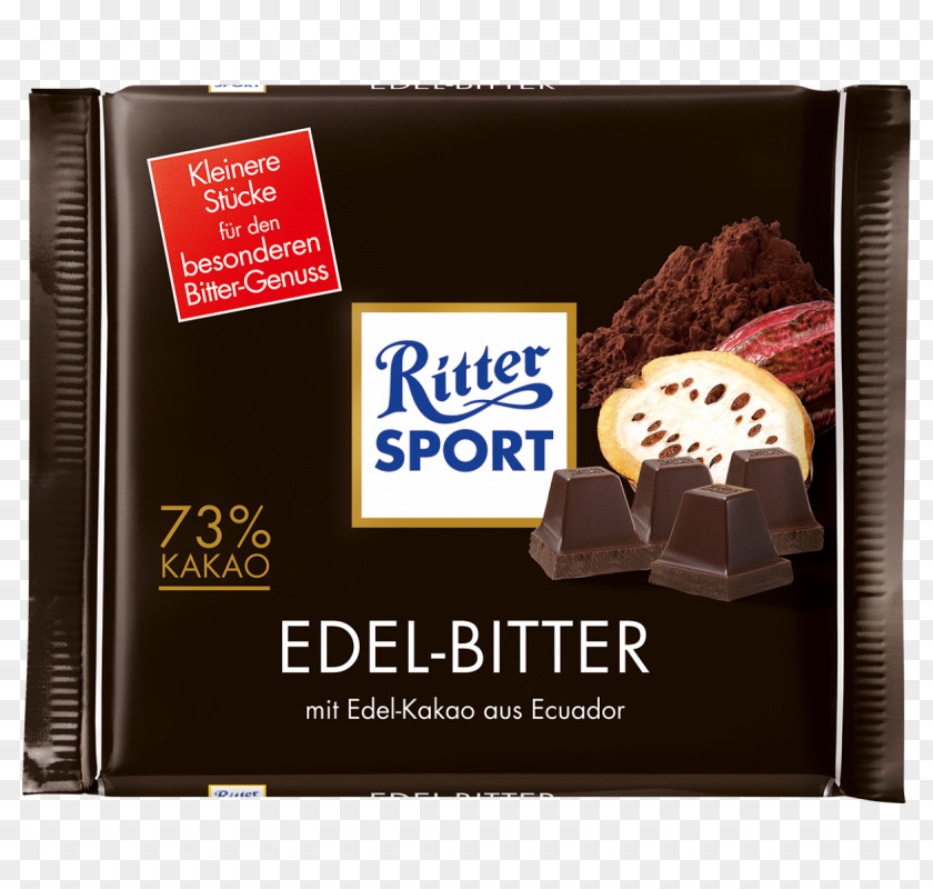 Chocolate Bar Ritter Sport Dark 73% Cacao 100g PNG