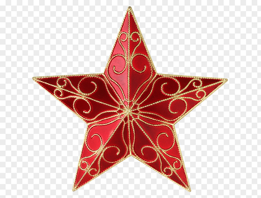 Christmas Rudolph Star Of Bethlehem Five-pointed Tree-topper PNG
