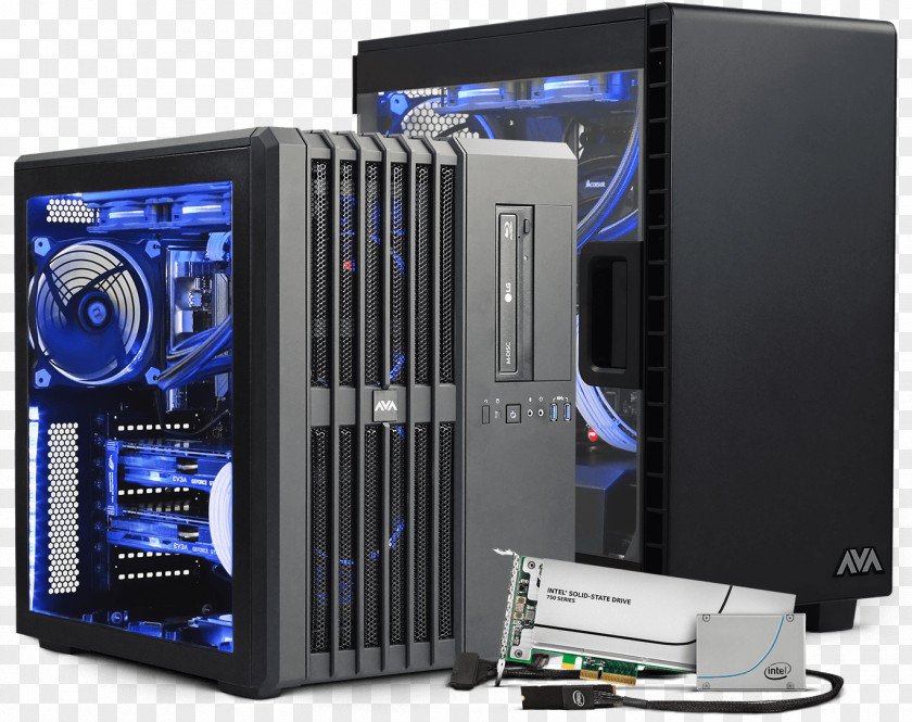 Computer Cases & Housings Hardware System Cooling Parts Network AVADirect Avant Mid-Size Gaming PC PNG
